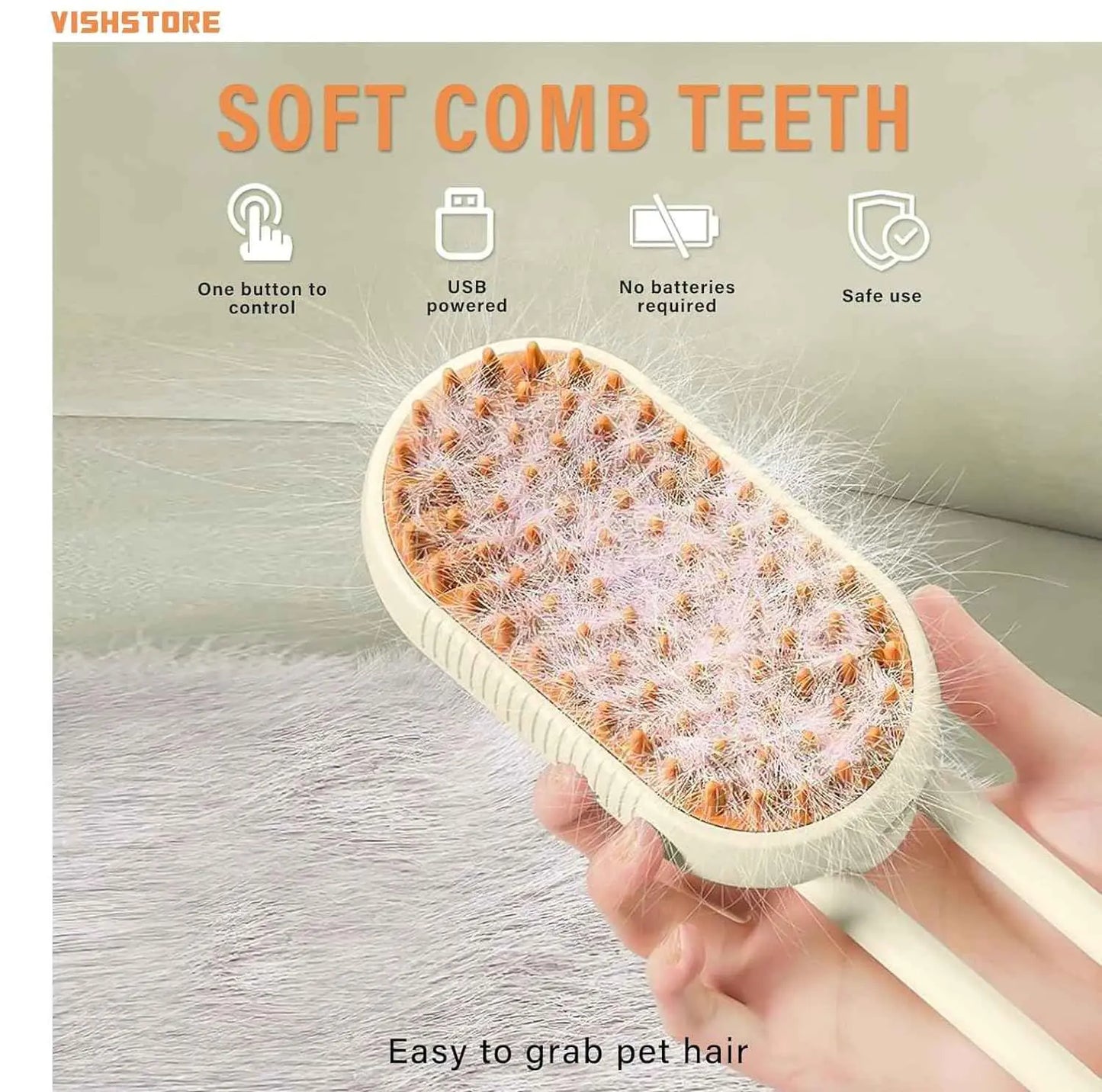 Steam Brush for Dog/Cat