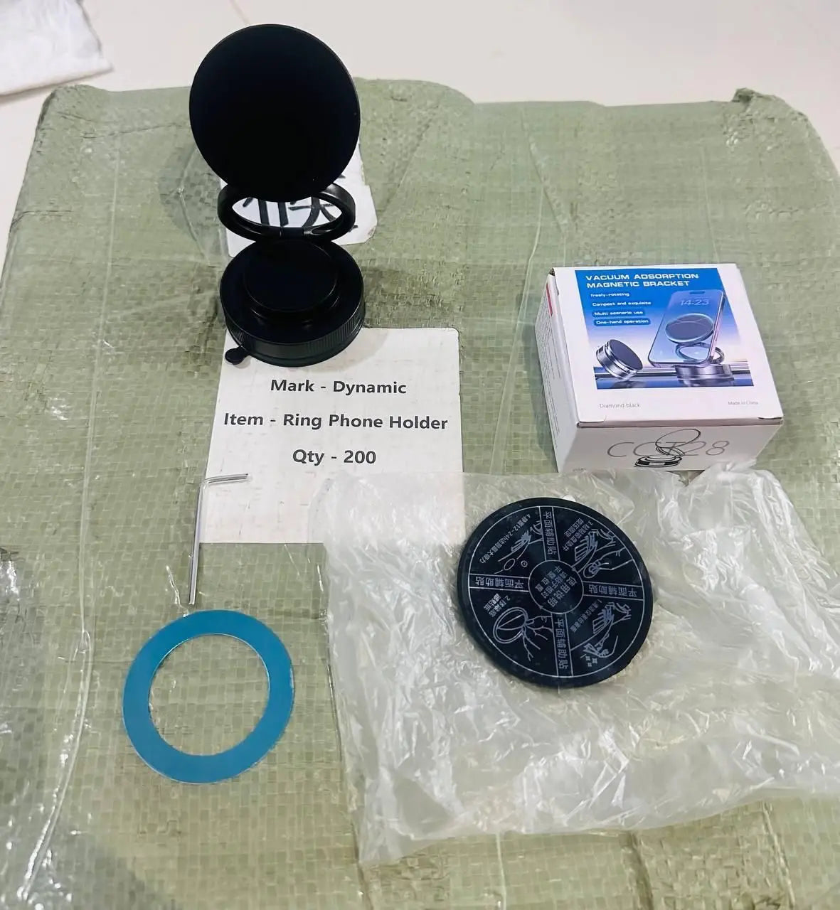 Vacuum Absorption Magnetic phone holder  bracket